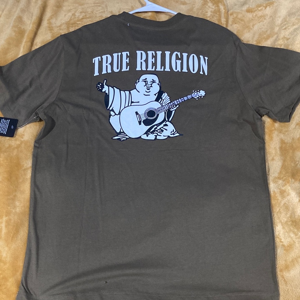 True Religion Men's Khaki Short Sleeve Tee brand new